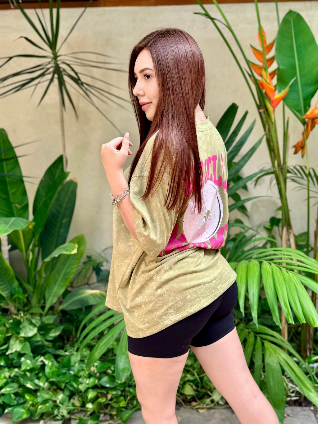 PLAYERA OVER DESLAVADA GYMSHARK (Precio REBAJA $135)