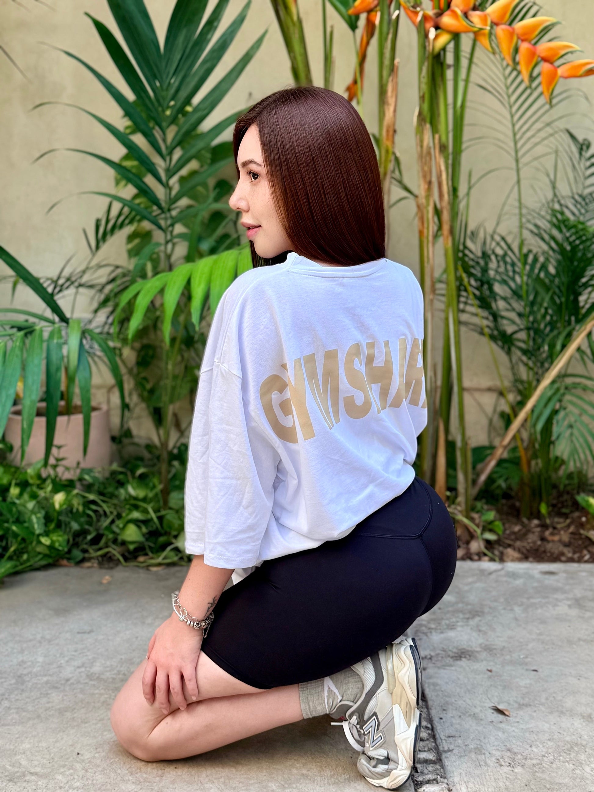 PLAYERA SUPER OVERSIZE INSPO GYMSHARK LETRA (Precio REBAJA $135)