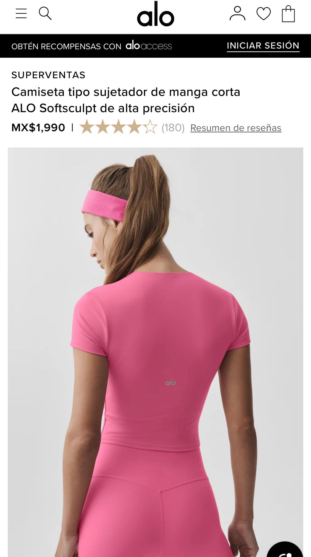 BLUSA ALO EN ESPALDA (PRECIO MENUDEO $220)