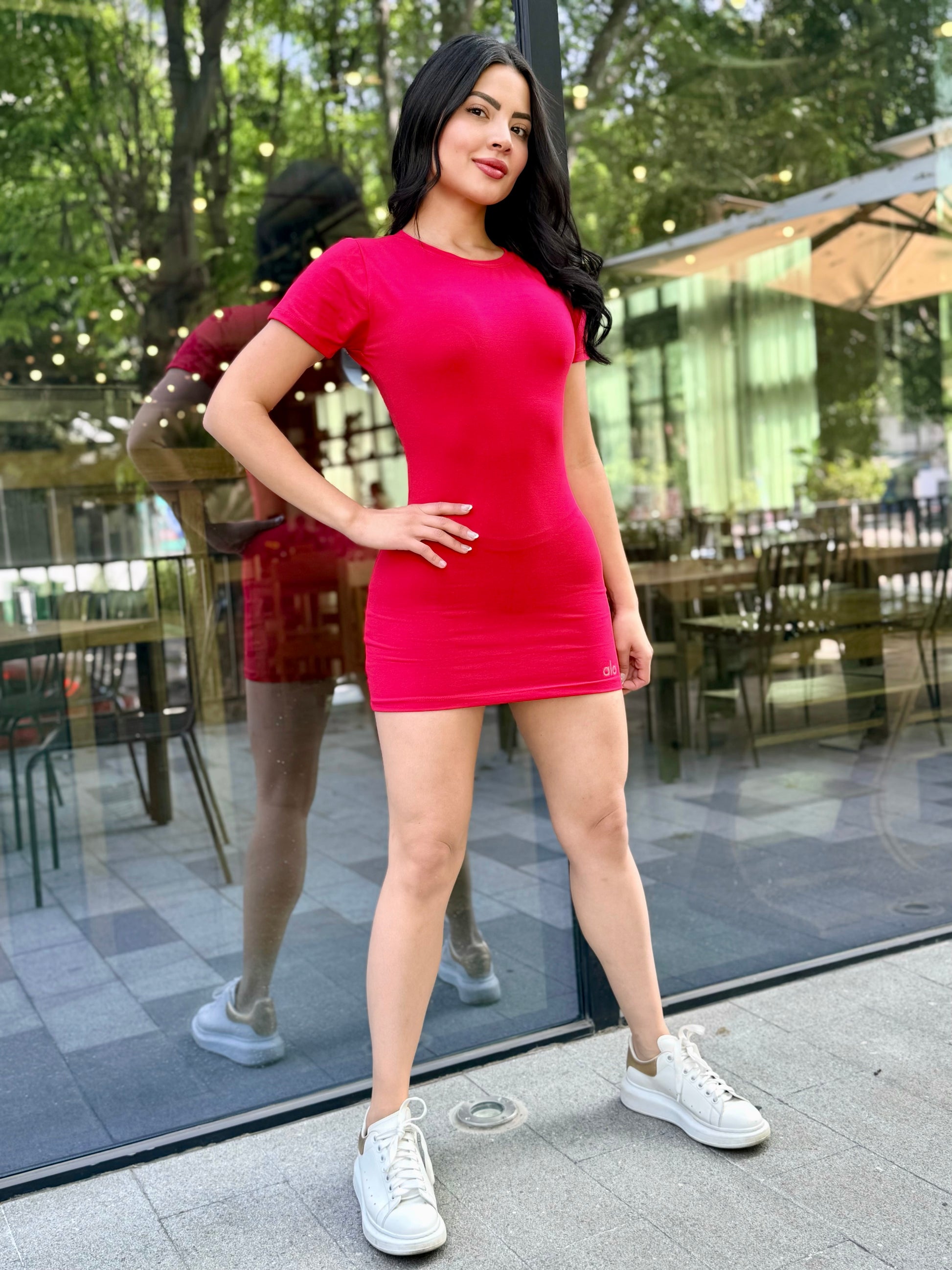 VESTIDO ALO PIEL DE DURAZNO (PRECIO REBAJA)